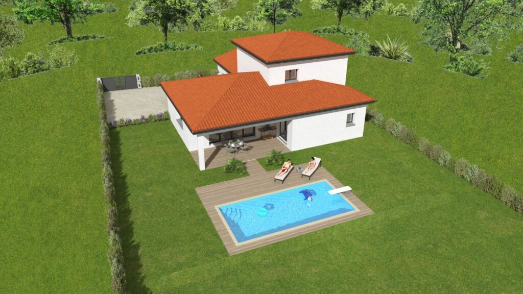 Projet construction maison à COMMUNAY de 95m2