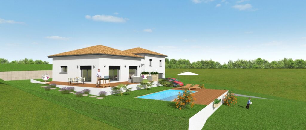 Projet construction maison à Ponsas de 99m2