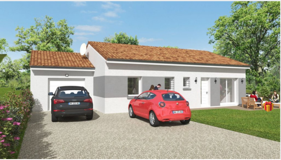 Projet construction maison à Saint Uze de 90m2