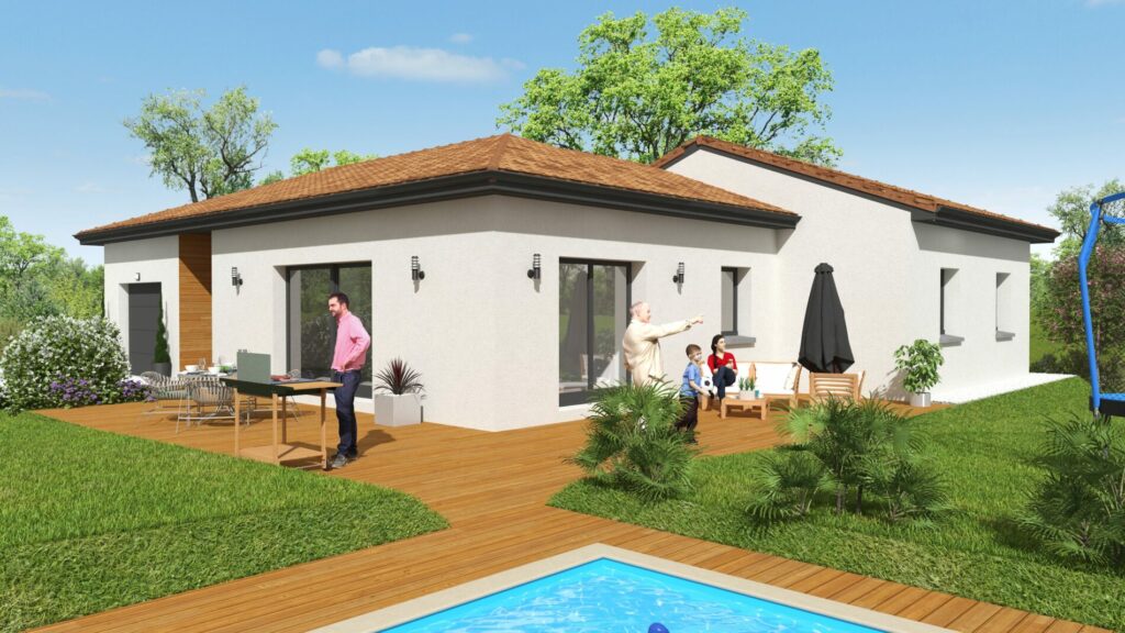 Projet construction maison à Roussillon de 95m2