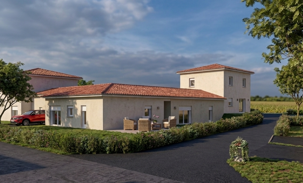 Projet construction maison à Roussillon de 70m2